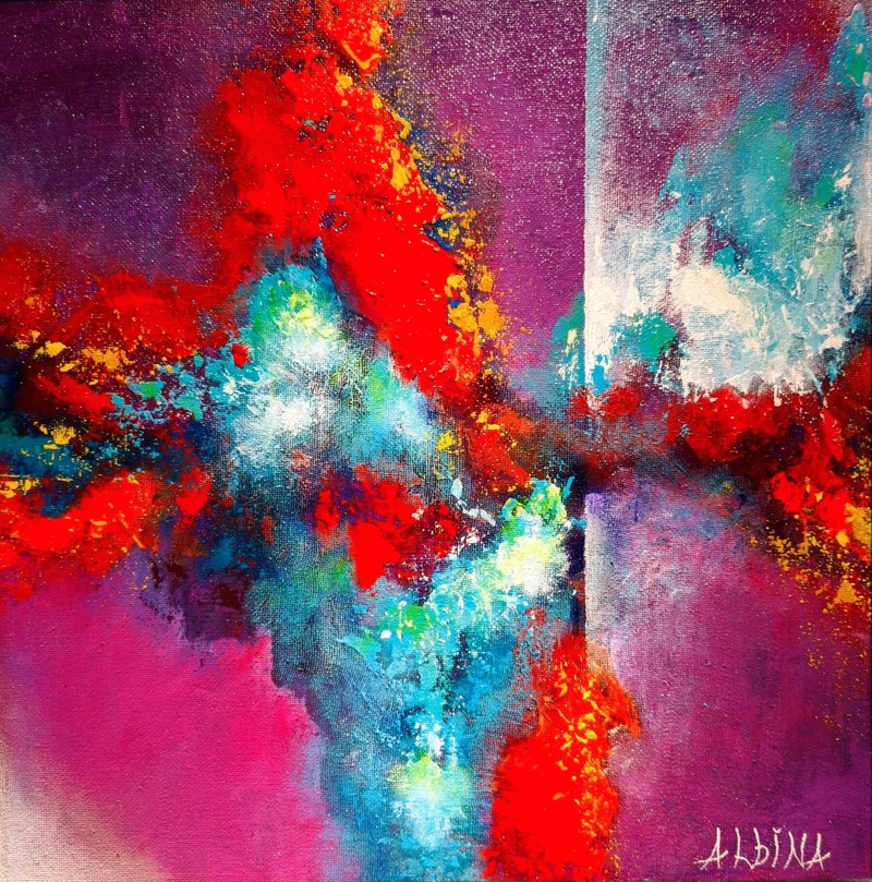 Deep Breath Inhale — original painting by Albina
